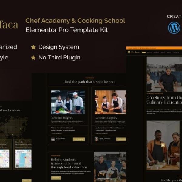 Chefaca Chef Academy Cooking School Elementor