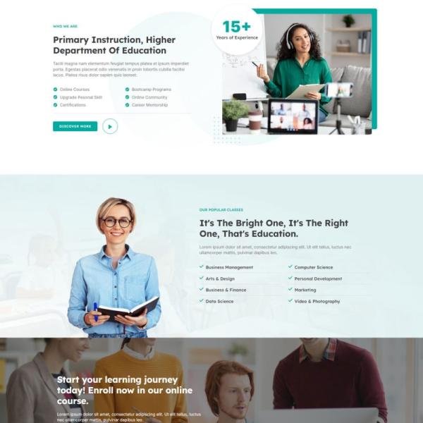 Courseon Online Course Education Elementor Pro