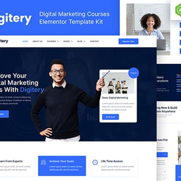 Digitery Digital Marketing Courses Elementor Tem