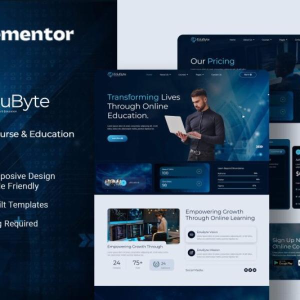 Edubyte It Online Course Education Elementor T
