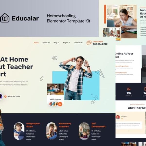 Educalar Homeschooling Elementor Template Kit