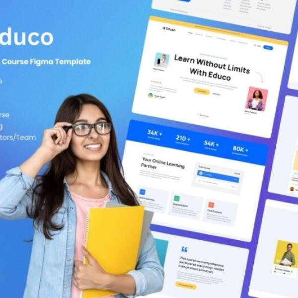 Educo Education Online Course Elementor Templa