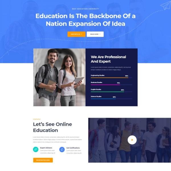 Edukul Online Learning Education Template Kit