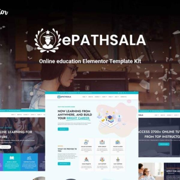 Epathsala Online Education Elementor Template Ki