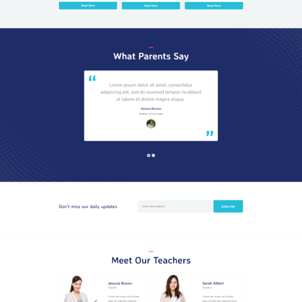 Gaowa Kindergarten School Elementor Template Kit
