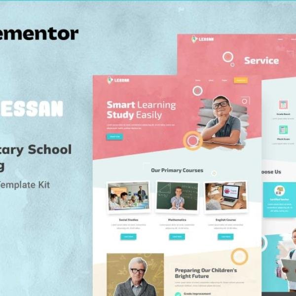 Lessan Elementary School Tutoring Elementor Temp