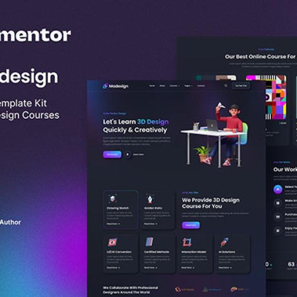 Madesign Online Design Courses Elementor Templat