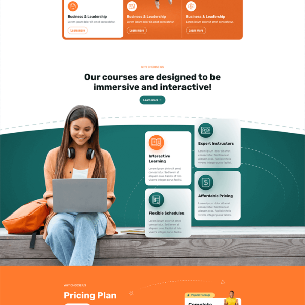 Pintar Online Courses Elementor Template Kit