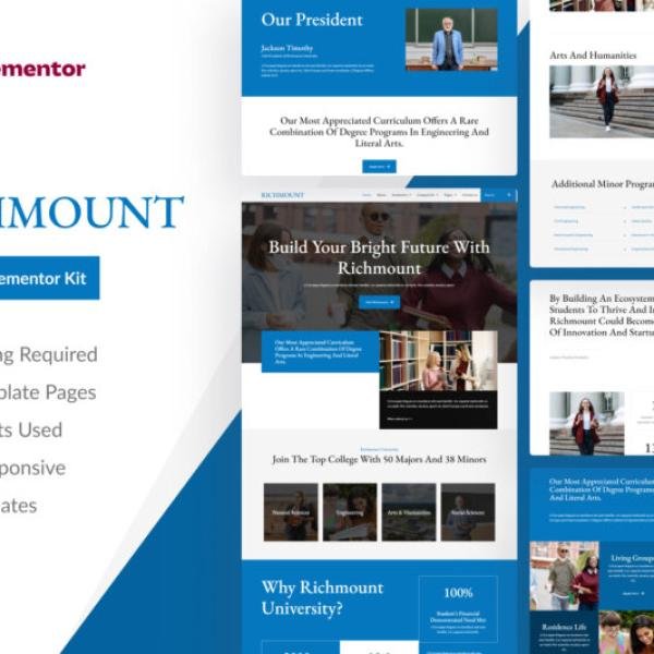 Richmount University Education Elementor Pro Tem