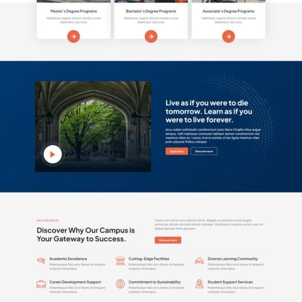 Skoola University School Elementor Pro Templat