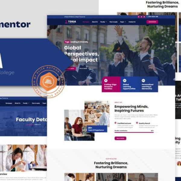 Toga University College Elementor Pro Template