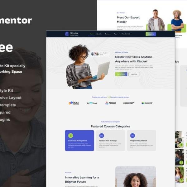 Xtudee Online Course Elementor Template Kit